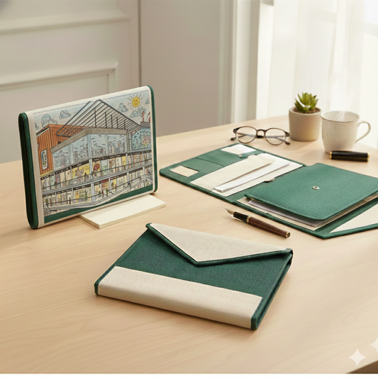 Custom Jute File Folder - Eco-Conscious Luxury