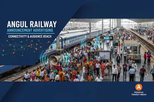 Angul Railway Station - Announcement Advertising
Reach a substantial audience at Angul with 56,000 daily visitors and 1.68 million monthly commuters through audio announcements.
Station Statistics:
Total Trains/Day: 62
Average Trains/Day: 28
Daily Visitors Reach: 56,000 passengers
Monthly Visitors Reach: 1,680,000 passengers
No. of Spots/Day: 100 advertising units
Spot Duration In Sec: 15 seconds per display
Monthly FCT at Each Station: 60,000
Monthly Station Wise Cost: ₹1,00,000
Generate img 