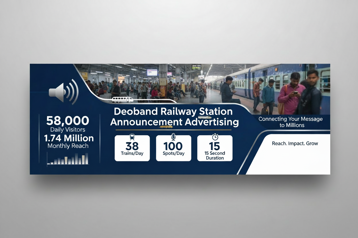 Deoband Railway Station - Announcement Advertising