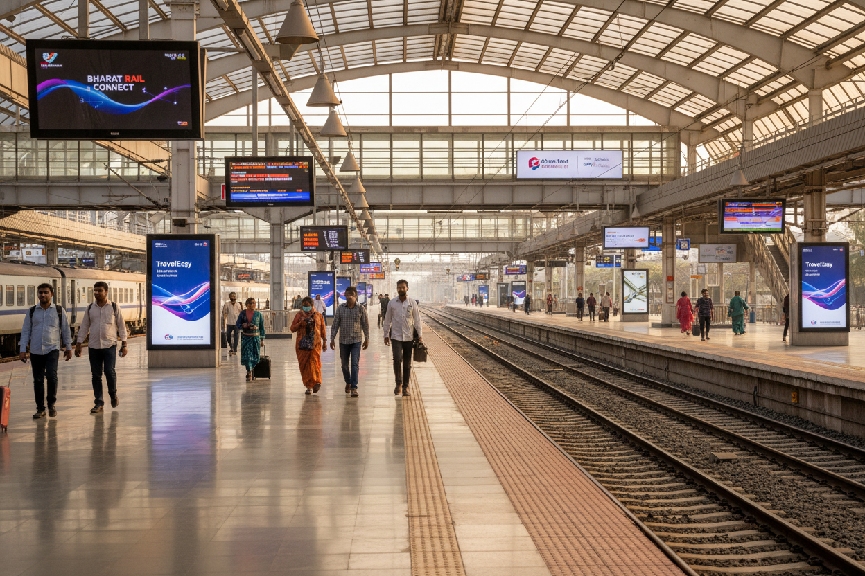 Kakinada Port Railway Station - Announcement Advertising

Reach a substantial audience at Kakinada Port with 16,000 daily visitors and 480,000 monthly commuters through audio announcements.

Station Statistics:

Total Trains/Day: 12
Average Trains/Day: 8
Daily Visitors Reach: 16,000 passengers
Monthly Visitors Reach: 480,000 passengers
No. of Spots/Day: 100 advertising units
Spot Duration In Sec: 15 seconds per display
Monthly FCT at Each Station: 45,000
Monthly Station Wise Cost: ₹35,000

Perfect for brand