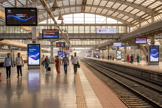Kakinada Port Railway Station - Announcement Advertising

Reach a substantial audience at Kakinada Port with 16,000 daily visitors and 480,000 monthly commuters through audio announcements.

Station Statistics:

Total Trains/Day: 12
Average Trains/Day: 8
Daily Visitors Reach: 16,000 passengers
Monthly Visitors Reach: 480,000 passengers
No. of Spots/Day: 100 advertising units
Spot Duration In Sec: 15 seconds per display
Monthly FCT at Each Station: 45,000
Monthly Station Wise Cost: ₹35,000

Perfect for brand