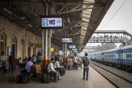 make a railway station not metro station 