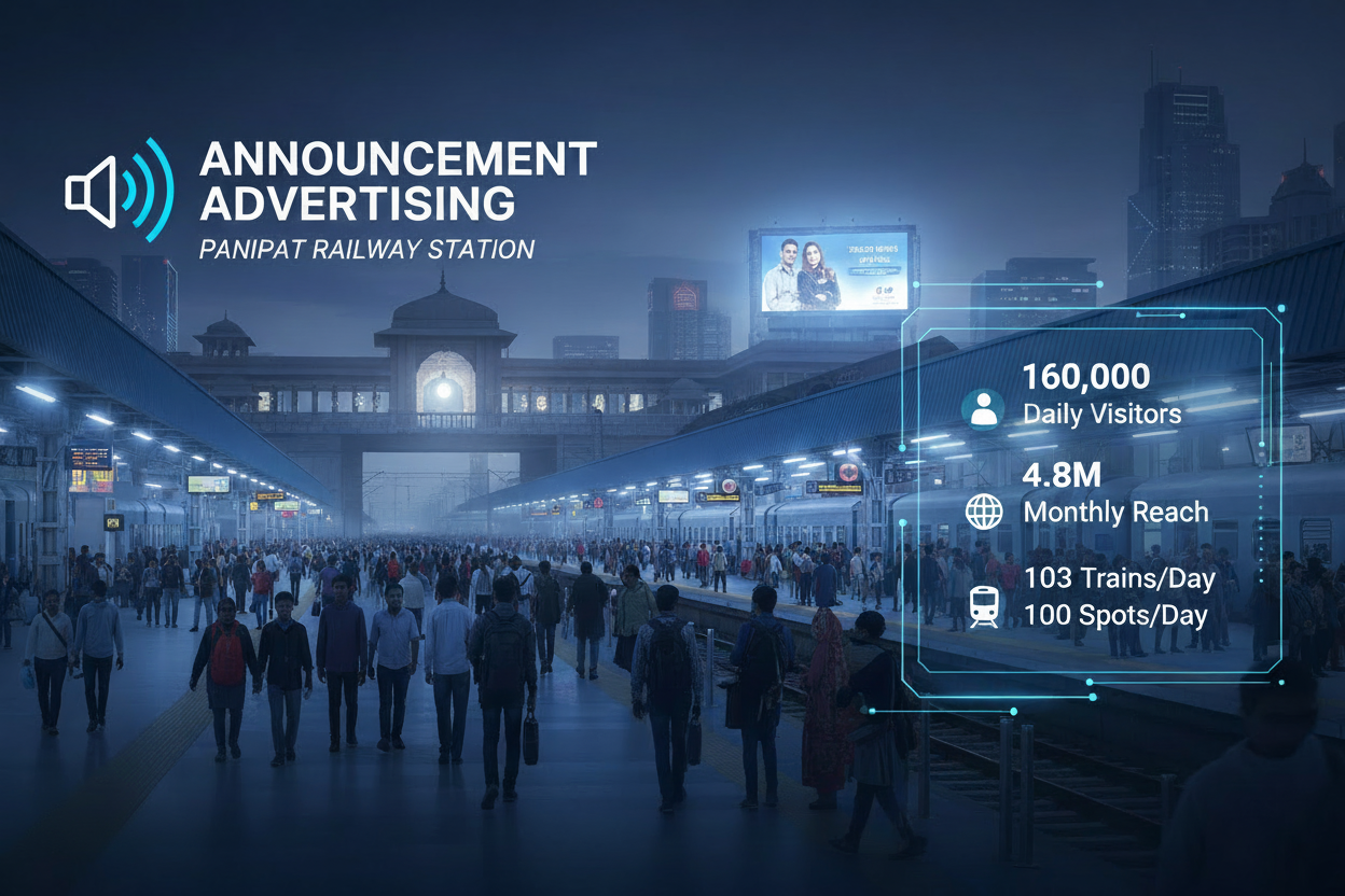 Panipat Railway Station - Announcement Advertising