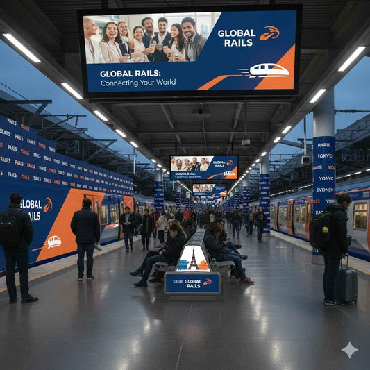 Railway Platform Branding Advertising