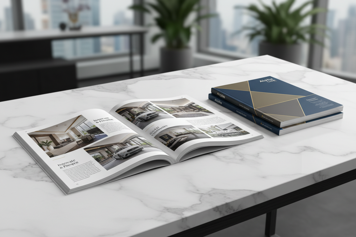 Premium Brand Magazine Printing (64-Pager) - 10,000 Copies
Product Overview

The 64-Pager Premium Magazine is Growth Kriya’s most elite printing solution, designed for brands that want to own the daily routine of their audience. This is not just a catalog; it is a premium brand asset that positions you as a cultural leader. Built for longevity and high recall, this magazine is the ultimate tool for corporate gifting, luxury lifestyle showcases, or comprehensive brand archives.&nbsp;

Service &amp; Technical