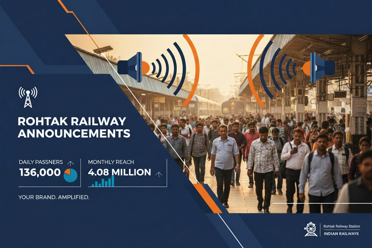 Rohtak Railway Station - Announcement Advertising