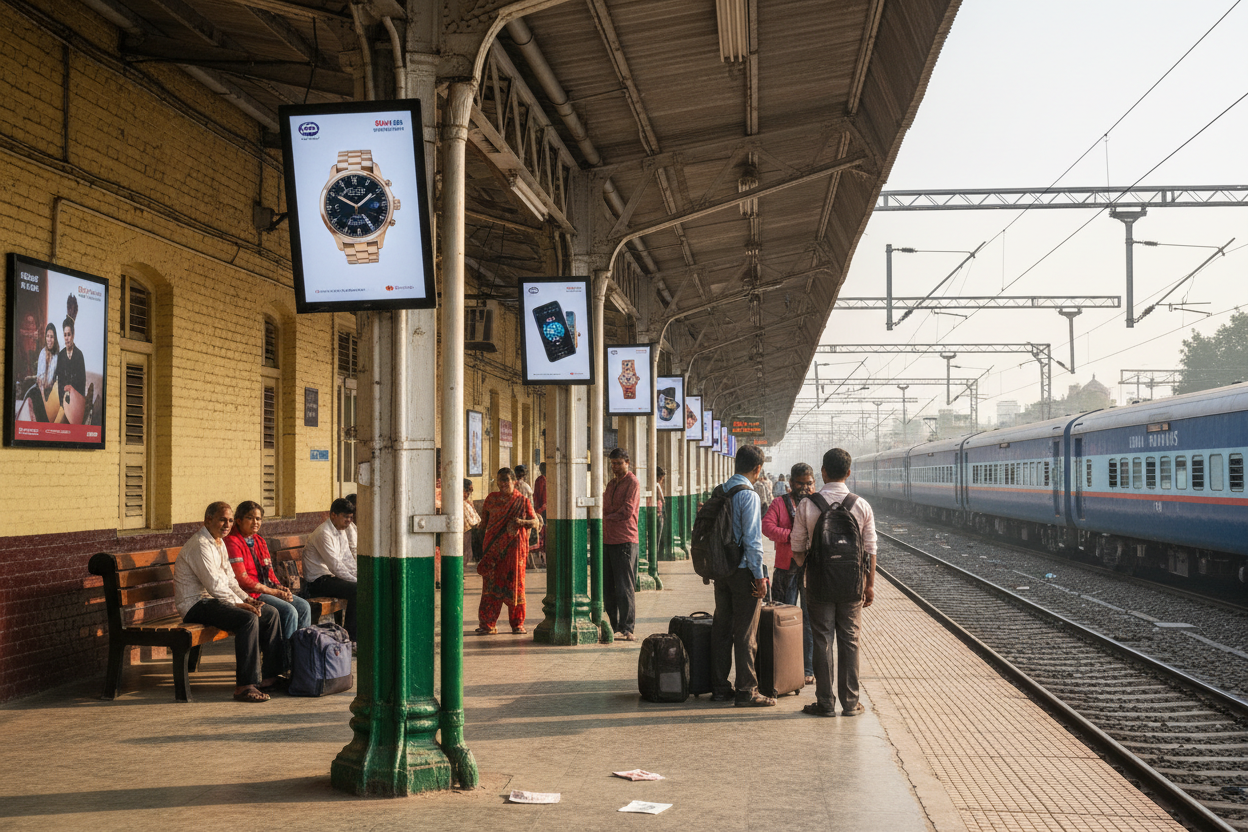 show a railway station not a metro sation 